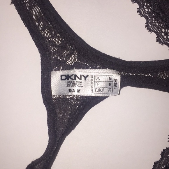 Padded Racerback DKNY Bralette Sz M Brown - Picture 4 of 6